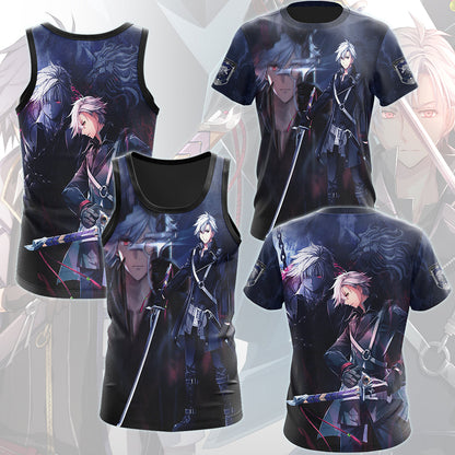 The Legend of Heroes: Trails of Cold Steel IV Rean Schwarzer Video Game All Over Printed T-shirt Tank Top Zip Hoodie Pullover Hoodie Hawaiian Shirt Beach Shorts Joggers