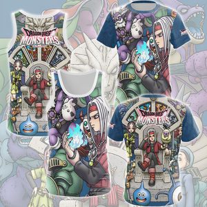 Dragon Quest Monsters Video Game All Over Printed T-shirt Tank Top Zip Hoodie Pullover Hoodie Hawaiian Shirt Beach Shorts Joggers   