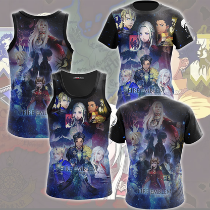 Fire Emblem Three Houses Video Game All Over Printed T-shirt Tank Top Zip Hoodie Pullover Hoodie Hawaiian Shirt Beach Shorts Joggers