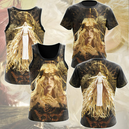 Elden Ring Miquella the Kind Video Game All Over Printed T-shirt Tank Top Zip Hoodie Pullover Hoodie Hawaiian Shirt Beach Shorts Joggers