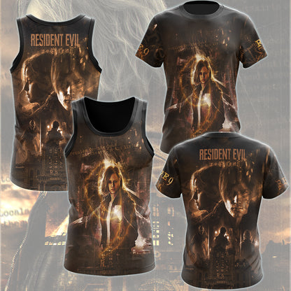 Resident Evil Requiem Video Game All Over Printed T-shirt Tank Top Zip Hoodie Pullover Hoodie Hawaiian Shirt Beach Shorts Joggers