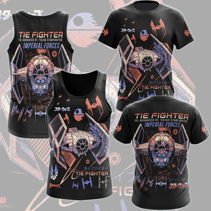 Star Wars Tie Advance Fighter Video Game All Over Printed T-shirt Tank Top Zip Hoodie Pullover Hoodie Hawaiian Shirt Beach Shorts Joggers
