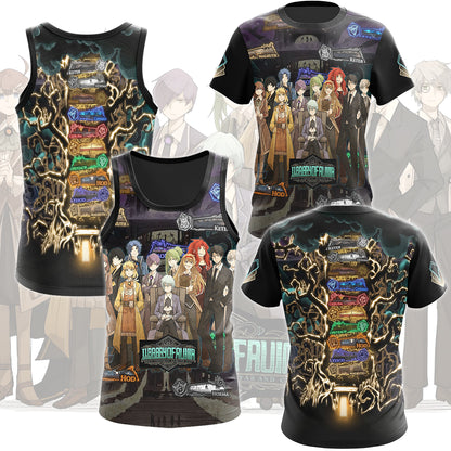 Library of Ruina Floor Symbols and Librarians Video Game All Over Printed T-shirt Tank Top Zip Hoodie Pullover Hoodie Hawaiian Shirt Beach Shorts Joggers