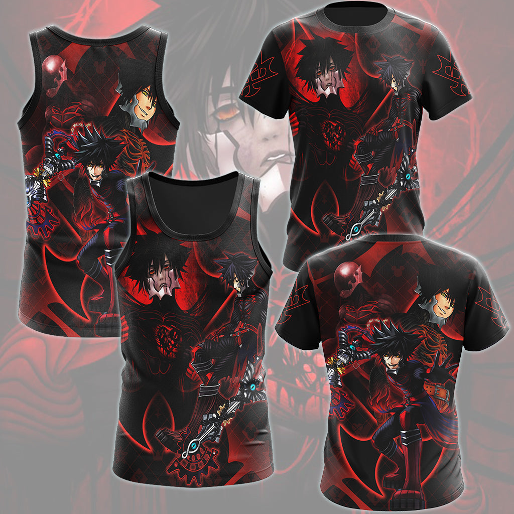 Kingdom Hearts Vanitas Video Game All Over Printed T-shirt Tank Top Zip Hoodie Pullover Hoodie Hawaiian Shirt Beach Shorts Joggers