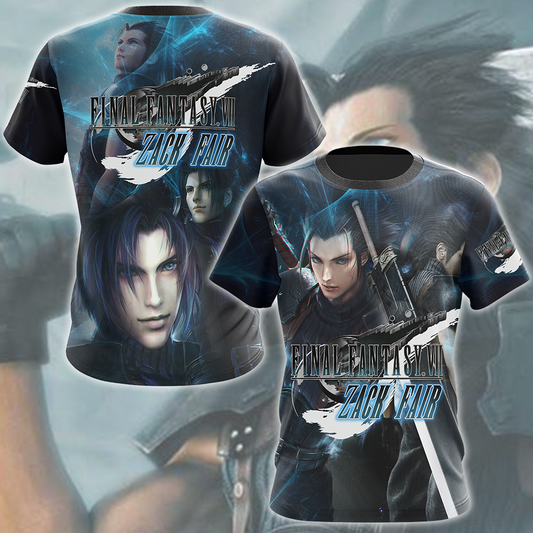 Final Fantasy VII Rebirth Zack Fair Video Game All Over Printed T-shirt Tank Top Zip Hoodie Pullover Hoodie Hawaiian Shirt Beach Shorts Joggers T-shirt