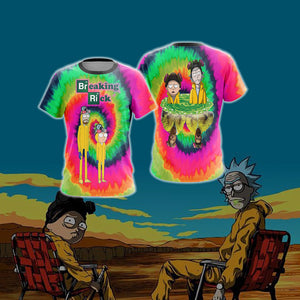 Breaking Bad x Rick and Morty Unisex 3D T-shirt   