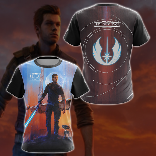 Star Wars Jedi Survivor Video Game 3D All Over Printed T-shirt Tank Top Zip Hoodie Pullover Hoodie Hawaiian Shirt Beach Shorts Jogger T-shirt