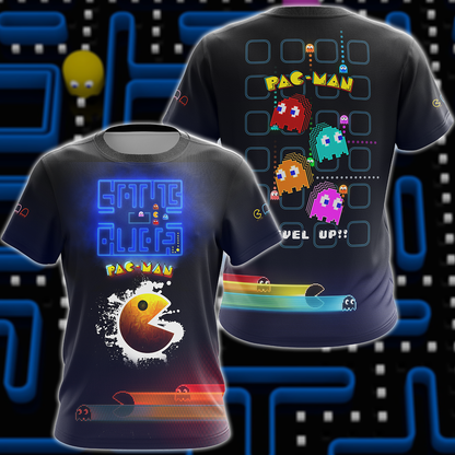 Pac Man Video Game 3D All Over Print T-shirt Tank Top Zip Hoodie Pullover Hoodie Hawaiian Shirt Beach Shorts Jogger T-shirt