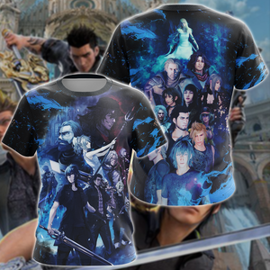 Final Fantasy XV Video Game 3D All Over Print T-shirt Tank Top Zip Hoodie Pullover Hoodie Hawaiian Shirt Beach Shorts Jogger T-shirt S 