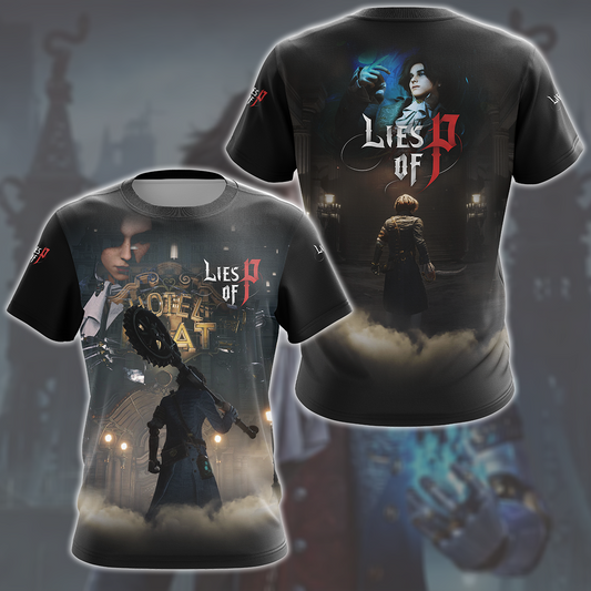 Lies of P Video Game All Over Printed T-shirt Tank Top Zip Hoodie Pullover Hoodie Hawaiian Shirt Beach Shorts Joggers T-shirt