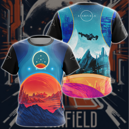 Starfield Video Game 3D All Over Printed T-shirt Tank Top Zip Hoodie Pullover Hoodie Hawaiian Shirt Beach Shorts Joggers T-shirt