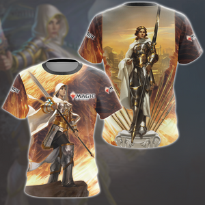 Magic: The Gathering Elspeth Tirel Video Game All Over Printed T-shirt Tank Top Zip Hoodie Pullover Hoodie Hawaiian Shirt Beach Shorts Joggers T-shirt S 