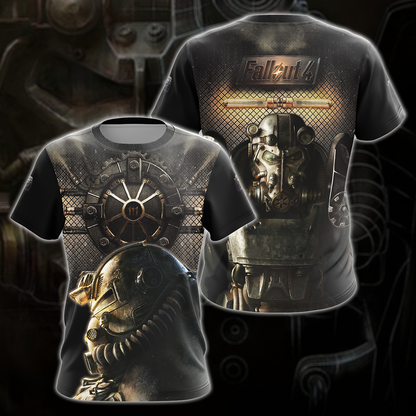 Fallout 4 Video Game 3D All Over Printed T-shirt Tank Top Zip Hoodie Pullover Hoodie Hawaiian Shirt Beach Shorts Jogger T-shirt