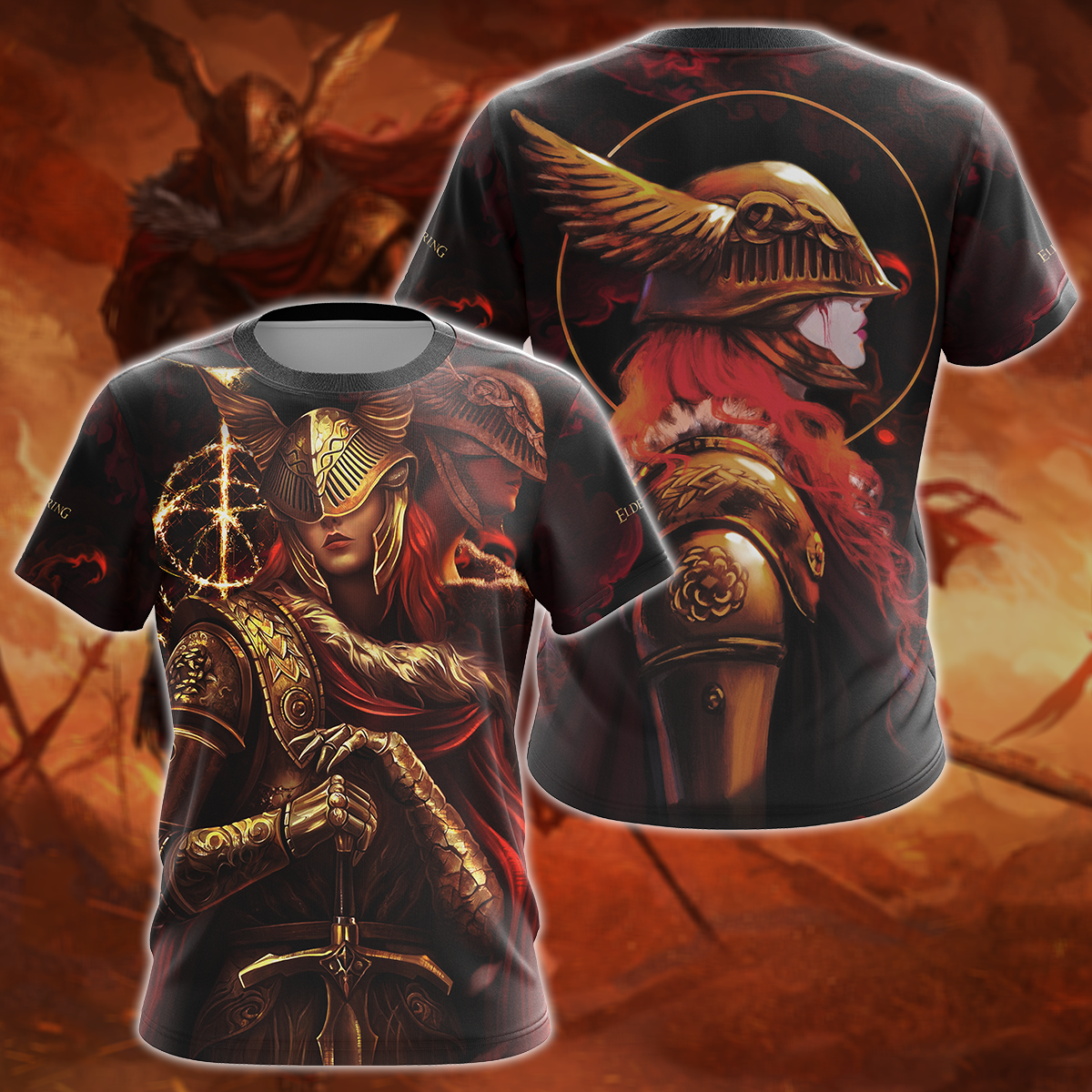 Elden Ring Malenia Blade of Miquella Video Game 3D All Over Print T-shirt Tank Top Zip Hoodie Pullover Hoodie Hawaiian Shirt Beach Shorts Jogger T-shirt