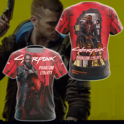 Cyberpunk 2077: Phantom Liberty Video Game All Over Printed T-shirt Tank Top Zip Hoodie Pullover Hoodie Hawaiian Shirt Beach Shorts Joggers