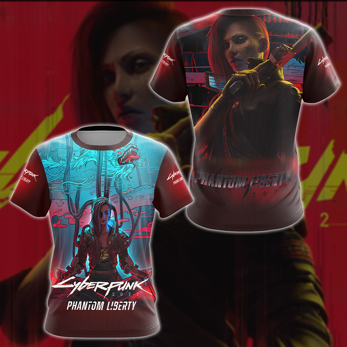 Cyberpunk 2077 2.0 Video Game All Over Printed T-shirt Tank Top Zip Hoodie Pullover Hoodie Hawaiian Shirt Beach Shorts Joggers