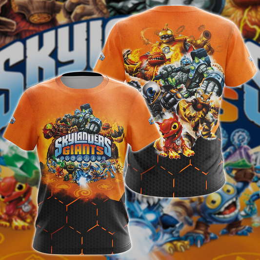 Skylanders Giants Video Game 3D All Over Print T-shirt Tank Top Zip Hoodie Pullover Hoodie Hawaiian Shirt Beach Shorts Jogger T-shirt