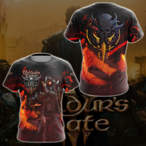 Baldur's Gate 3 Video Game All Over Printed T-shirt Tank Top Zip Hoodie Pullover Hoodie Hawaiian Shirt Beach Shorts Joggers   