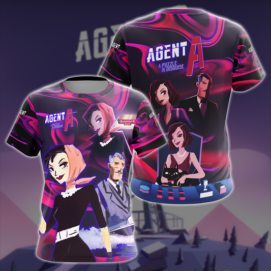 Agent A: Puzzle in disguise Video Game All-Over T-shirt Hoodie Tank Top Hawaiian Shirt Beach Shorts Joggers T-shirt
