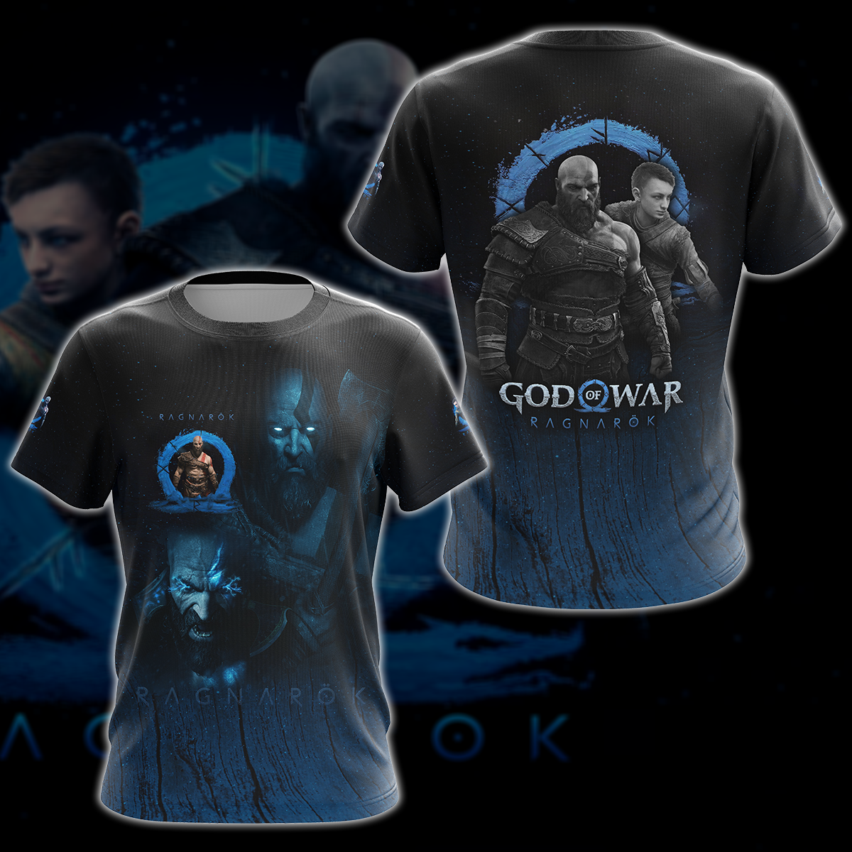 God of War Ragnarok Video Game 3D All Over Print T-shirt Tank Top Zip Hoodie Pullover Hoodie Hawaiian Shirt Beach Shorts Jogger T-shirt