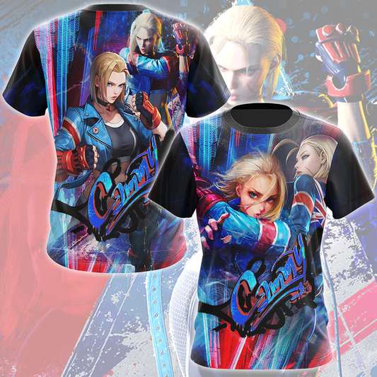 Street Fighter 6 Cammy Video Game All Over Printed T-shirt Tank Top Zip Hoodie Pullover Hoodie Hawaiian Shirt Beach Shorts Joggers T-shirt
