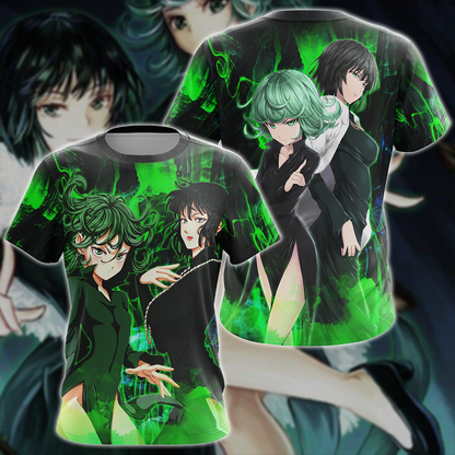 One Punch Man Tatsumaki & Fubuki 3D All Over Print T-shirt Tank Top Zip Hoodie Pullover Hoodie Hawaiian Shirt Beach Shorts Jogger T-shirt
