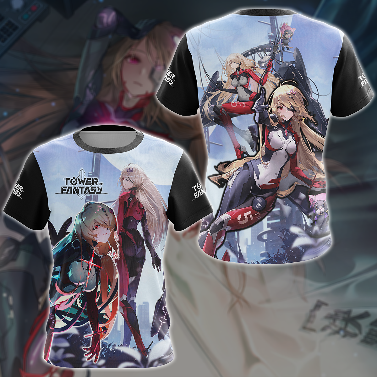 Tower Of Fantasy Video Game 3D All Over Printed T-shirt Tank Top Zip Hoodie Pullover Hoodie Hawaiian Shirt Beach Shorts Jogger T-shirt