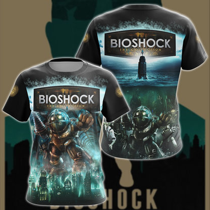 BioShock Video Game 3D All Over Printed T-shirt Tank Top Zip Hoodie Pullover Hoodie Hawaiian Shirt Beach Shorts Joggers T-shirt