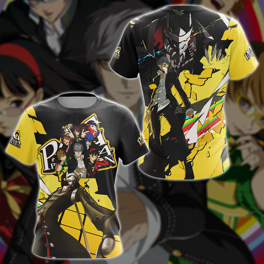 Persona 4 Golden Video Game 3D All Over Printed T-shirt Tank Top Zip Hoodie Pullover Hoodie Hawaiian Shirt Beach Shorts Jogger T-shirt