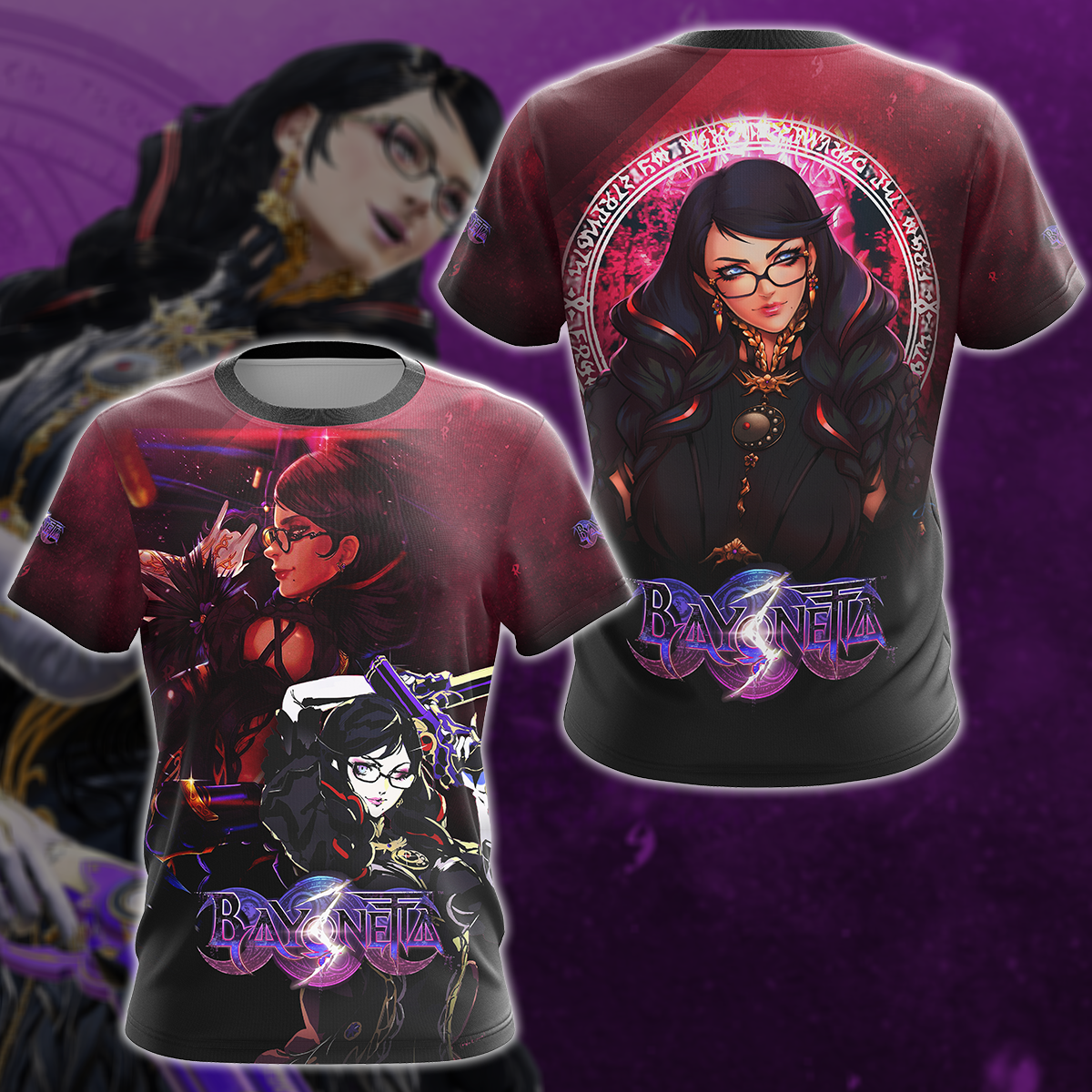 Bayonetta Video Game 3D All Over Print T-shirt Tank Top Zip Hoodie Pullover Hoodie Hawaiian Shirt Beach Shorts Jogger T-shirt