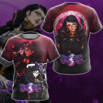 Bayonetta Video Game 3D All Over Print T-shirt Tank Top Zip Hoodie Pullover Hoodie Hawaiian Shirt Beach Shorts Jogger T-shirt