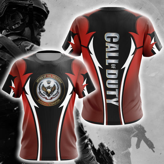 Call of Duty -Office Of The President Russian Fedreation Unisex 3D T-shirt