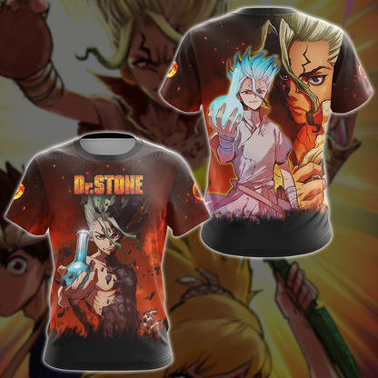 Dr. Stone Anime Manga 3D All Over Print T-shirt Tank Top Zip Hoodie Pullover Hoodie Hawaiian Shirt Beach Shorts Jogger T-shirt