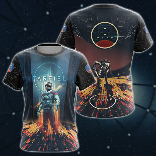 Starfield Video Game 3D All Over Printed T-shirt Tank Top Zip Hoodie Pullover Hoodie Hawaiian Shirt Beach Shorts Joggers T-shirt