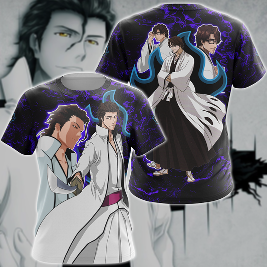 Bleach Sousuke Aizen Anime Manga 3D All Over Print T-shirt Tank Top Zip Hoodie Pullover Hoodie Hawaiian Shirt Beach Shorts Jogger T-shirt