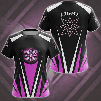 Digimon Crest Of Light Video Game All Over Printed T-shirt Tank Top Zip Hoodie Pullover Hoodie Hawaiian Shirt Beach Shorts Joggers T-shirt