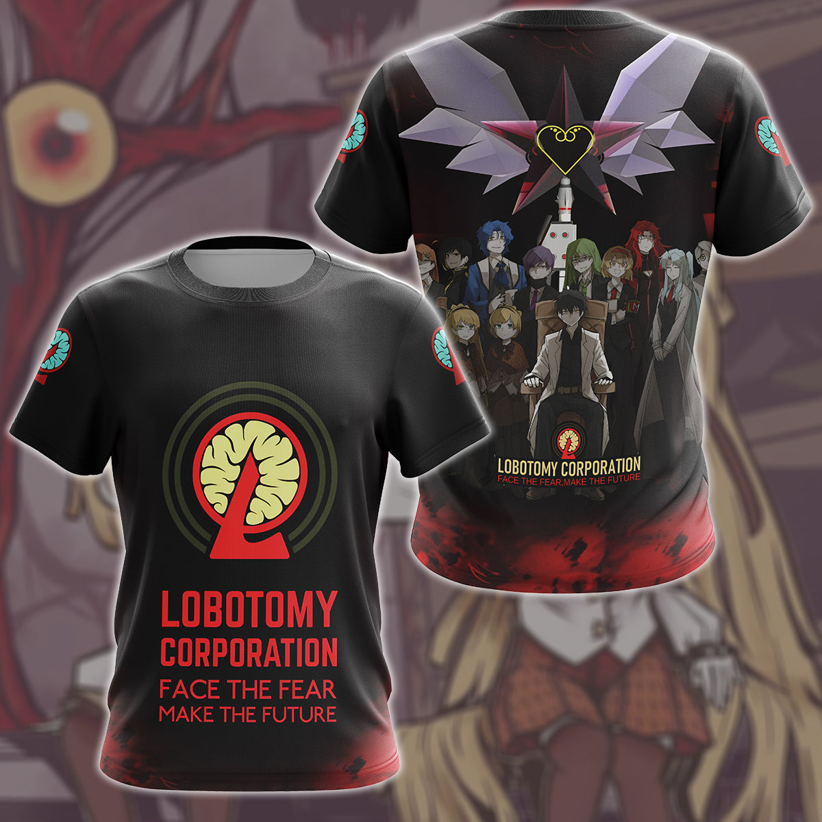 Lobotomy Corporation Video Game All Over Printed T-shirt Tank Top Zip Hoodie Pullover Hoodie Hawaiian Shirt Beach Shorts Joggers