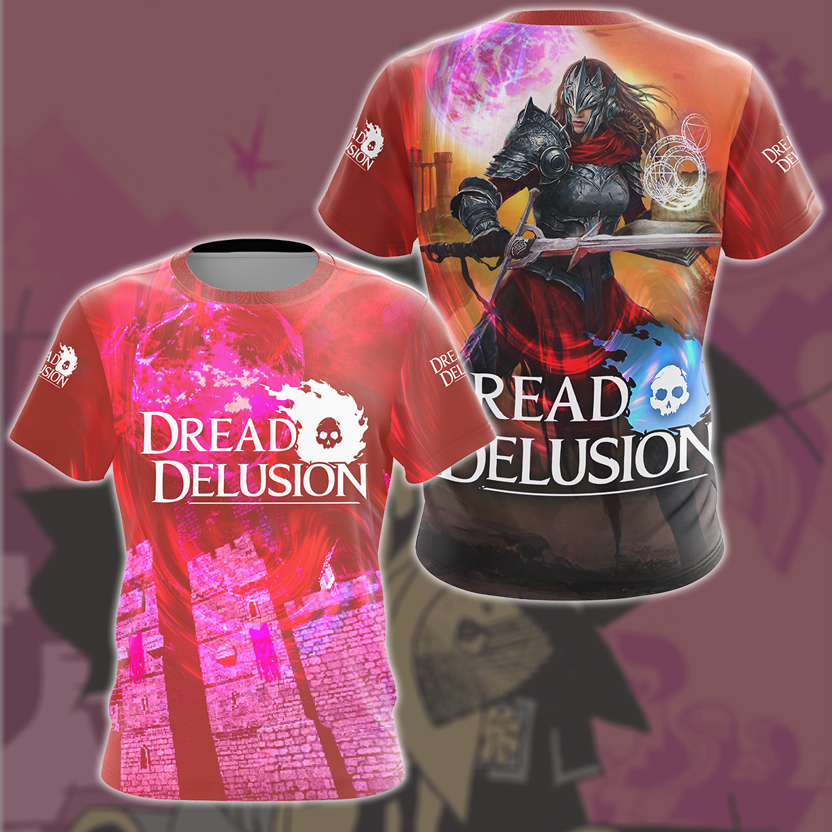 Dread Delusion Video Game All Over Printed T-shirt Tank Top Zip Hoodie Pullover Hoodie Hawaiian Shirt Beach Shorts Joggers T-shirt