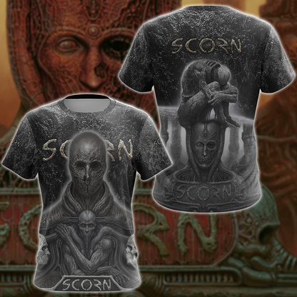 Scorn Video Game 3D All Over Print T-shirt Tank Top Zip Hoodie Pullover Hoodie Hawaiian Shirt Beach Shorts Jogger T-shirt
