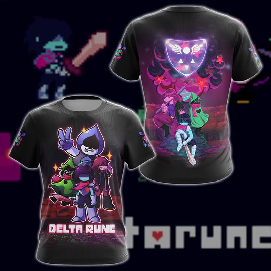 Deltarune Video Game 3D All Over Printed T-shirt Tank Top Zip Hoodie Pullover Hoodie Hawaiian Shirt Beach Shorts Jogger T-shirt