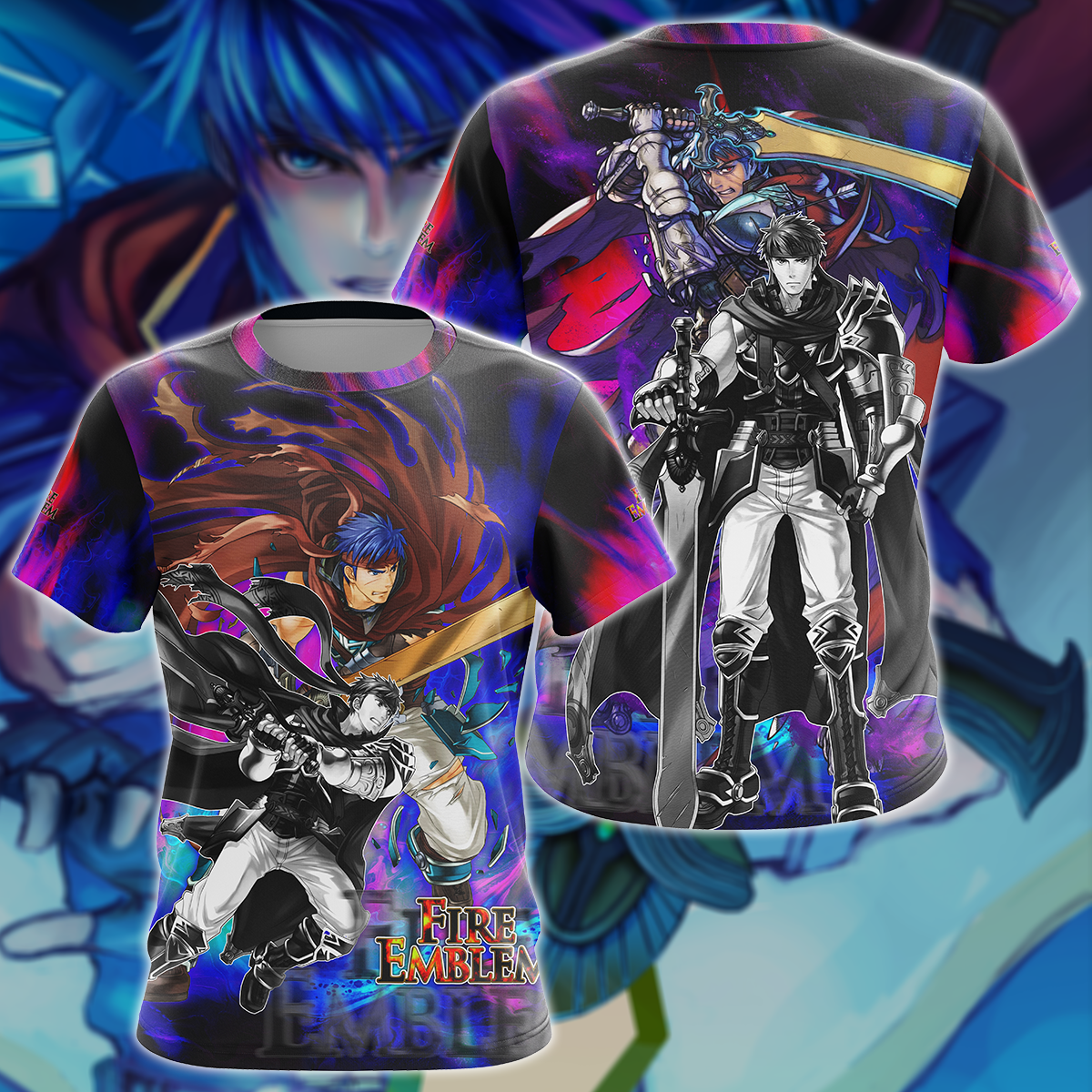 Fire Emblem: Path of Radiance - Ike Video Game 3D All Over Print T-shirt Tank Top Zip Hoodie Pullover Hoodie Hawaiian Shirt Beach Shorts Jogger T-shirt