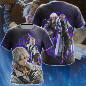 Final Fantasy XIV Thancred Video Game 3D All Over Print T-shirt Tank Top Zip Hoodie Pullover Hoodie Hawaiian Shirt Beach Shorts Jogger T-shirt S 