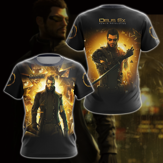 Deus Ex: Human Revolution Video Game 3D All Over Printed T-shirt Tank Top Zip Hoodie Pullover Hoodie Hawaiian Shirt Beach Shorts Jogger T-shirt