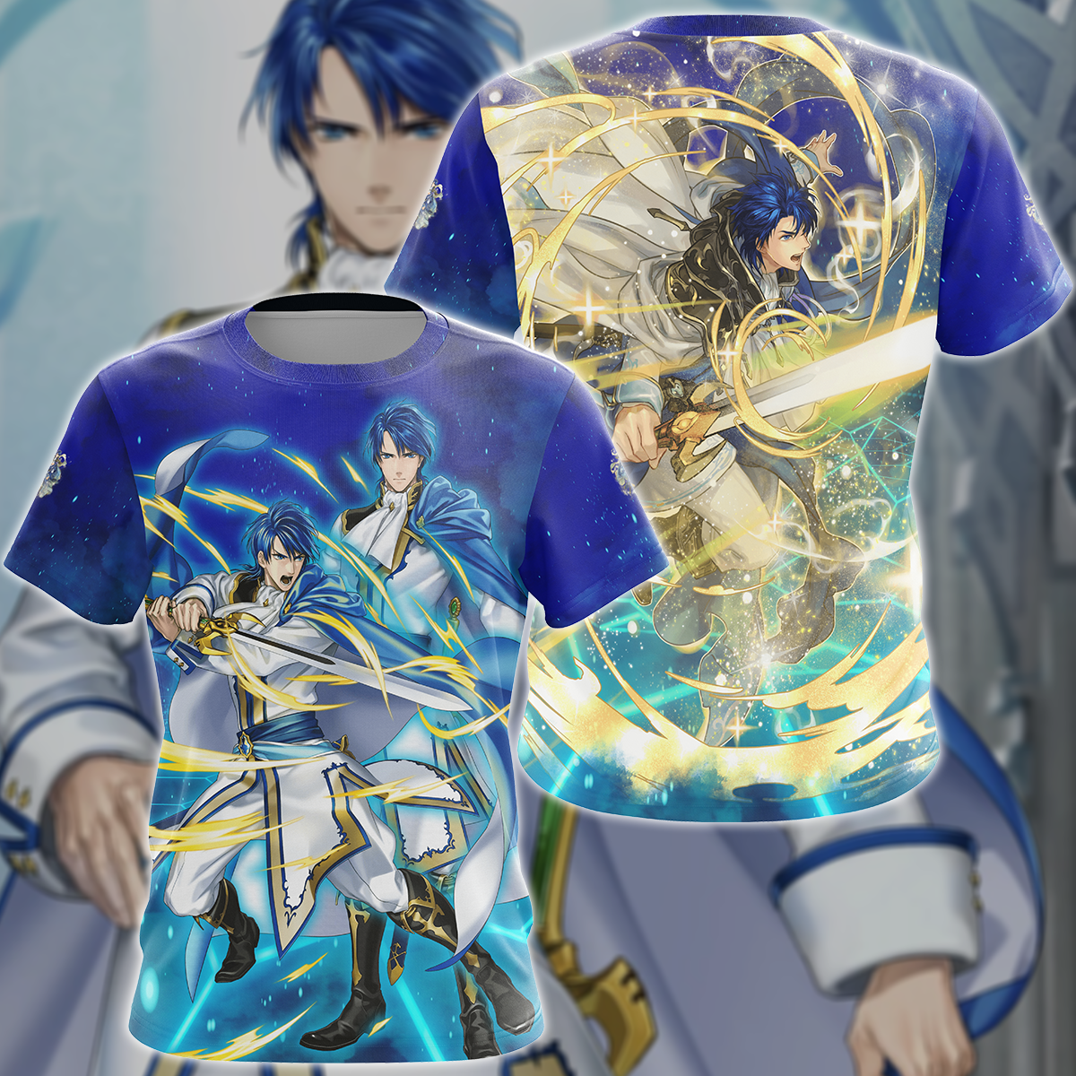 Fire Emblem Sigurd Video Game 3D All Over Print T-shirt Tank Top Zip Hoodie Pullover Hoodie Hawaiian Shirt Beach Shorts Jogger T-shirt