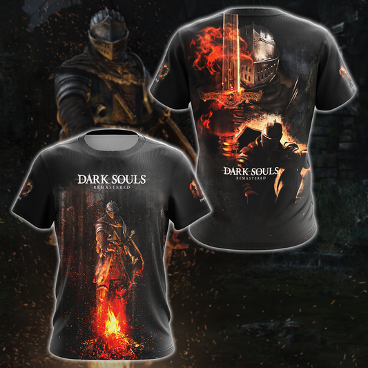 Dark Souls Remastered Video Game 3D All Over Printed T-shirt Tank Top Zip Hoodie Pullover Hoodie Hawaiian Shirt Beach Shorts Jogger T-shirt