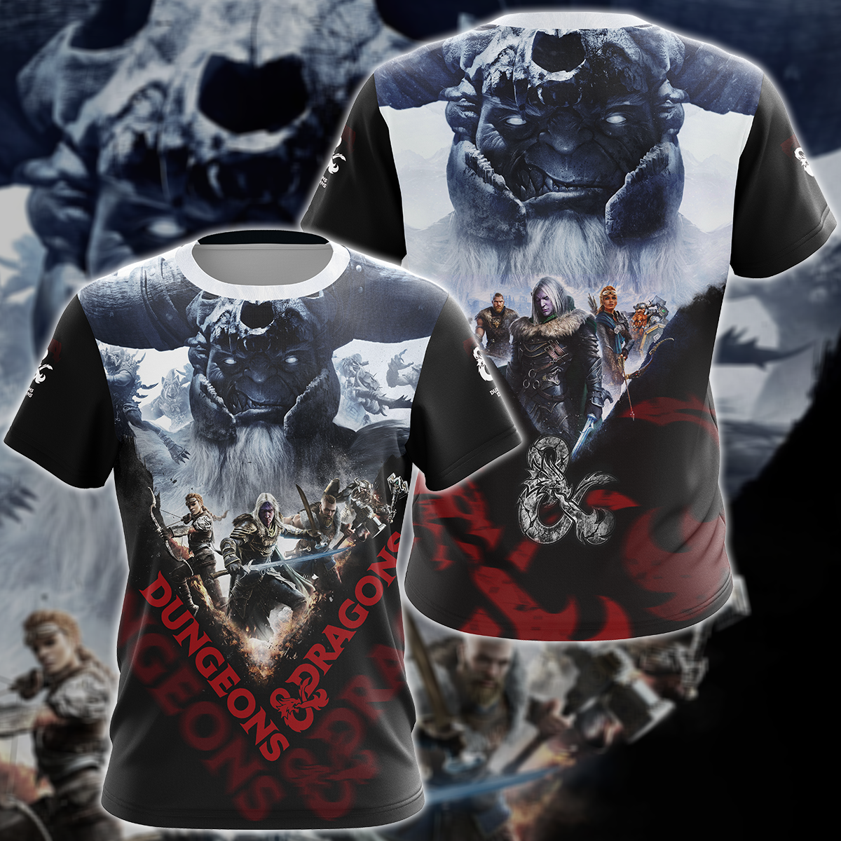 Dungeons And Dragons Video Game 3D All Over Print T-shirt Tank Top Zip Hoodie Pullover Hoodie Hawaiian Shirt Beach Shorts Jogger T-shirt