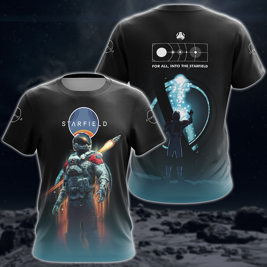 Starfield Video Game 3D All Over Printed T-shirt Tank Top Zip Hoodie Pullover Hoodie Hawaiian Shirt Beach Shorts Joggers T-shirt