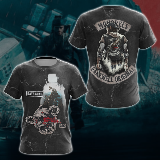Days Gone Video Game 3D All Over Printed T-shirt Tank Top Zip Hoodie Pullover Hoodie Hawaiian Shirt Beach Shorts Jogger T-shirt