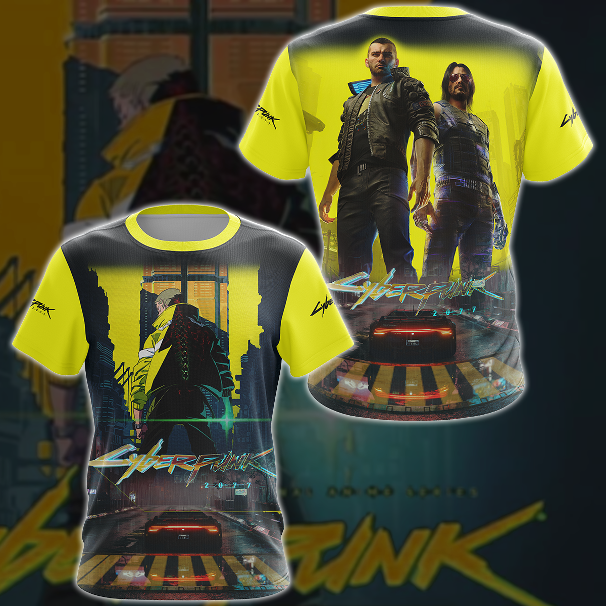 Cyberpunk 2077 Video Game 3D All Over Print T-shirt Tank Top Zip Hoodie Pullover Hoodie Hawaiian Shirt Beach Shorts Jogger T-shirt S 