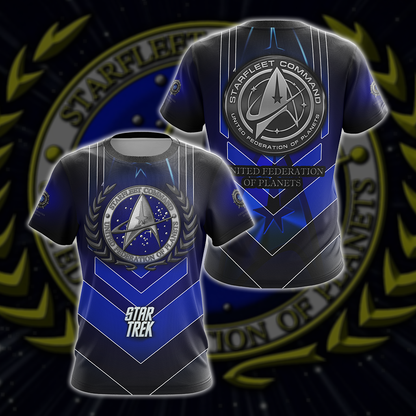Star Trek United Federation of Planets All Over Print T-shirt Tank Top Zip Hoodie Pullover Hoodie Hawaiian Shirt T-shirt